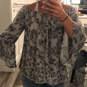 Off the shoulder floral top